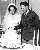 Walmart Gründer Sam Walton bei der Hochzeit mit Helen Robson Walton am 14. Februar 1943.