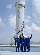 Space-Cowboy: Jeff Bezos (mit Hut) am Tag des Blue Origin Jungfernflugs