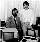 Ein Foto aus den Anfangstagen des Unternehmens: Die Microsoft-Gründer Paul Allen (✝ 2018) und Bill Gates