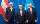 Bundespräsident Alexander Van der Bellen, UNO-Generalsekretär António Guterres und Außenminister Alexander Schallenberg bei der UNO-Generalversammlung in New York